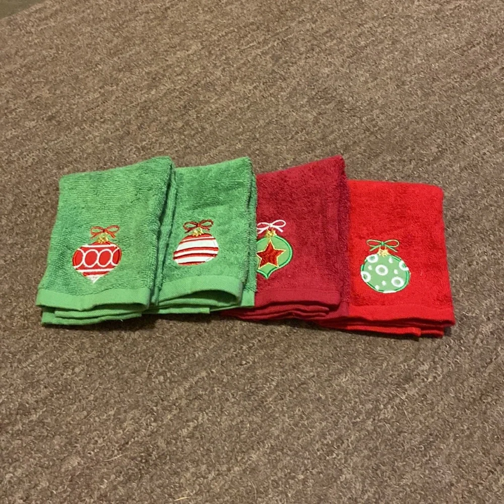 Christmas terry cloths